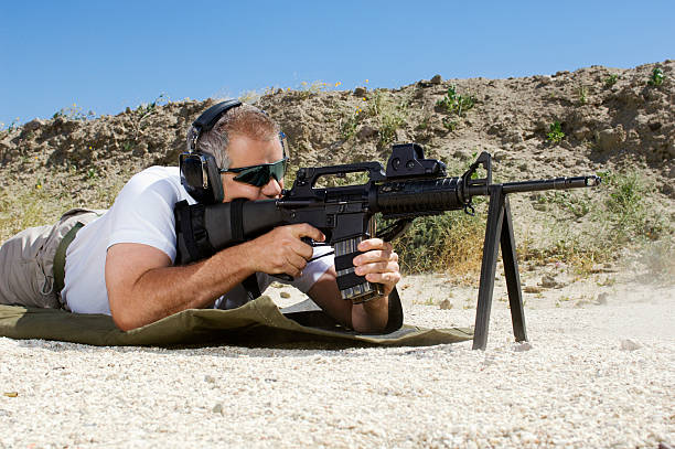 istock Friends at a firing Range 534050129