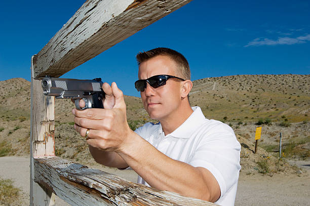 istock Friends at a firing Range 534050131
