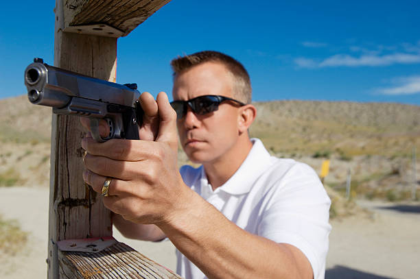 istock Friends at a firing Range 534050133