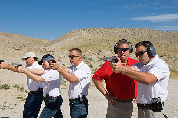 istock Friends at a firing Range 534050151