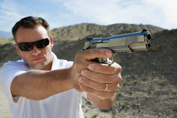 istock Friends at a firing Range 534050157
