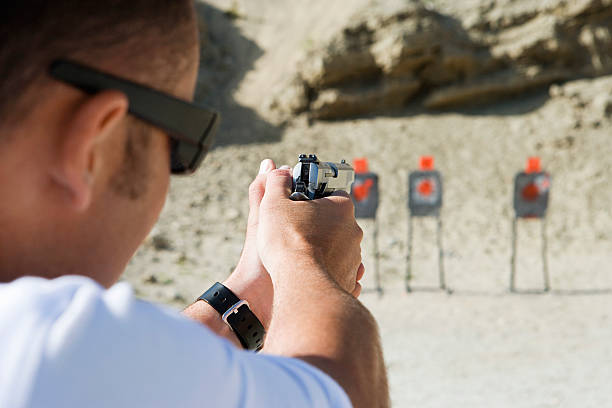 istock Friends at a firing Range 534052543
