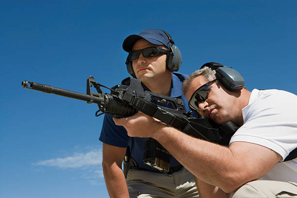 Friends at a firing Range