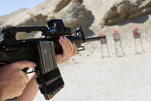 istock Friends at a firing Range 534052647