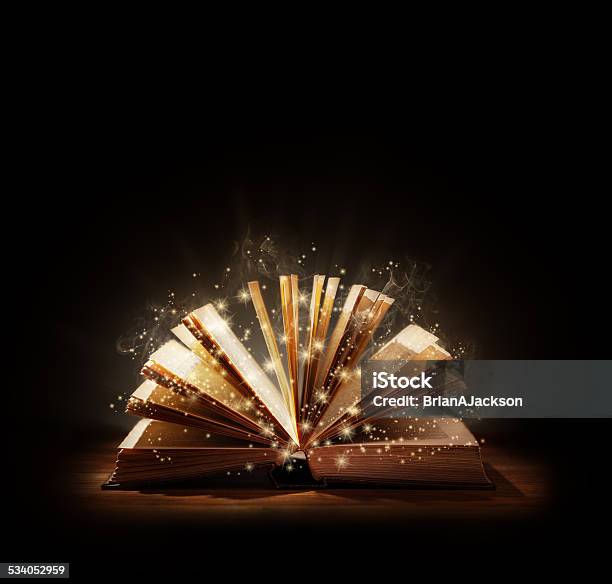 Magical Book Or Bible Stock Photo - Download Image Now - Book, Picture Book, Ethereal