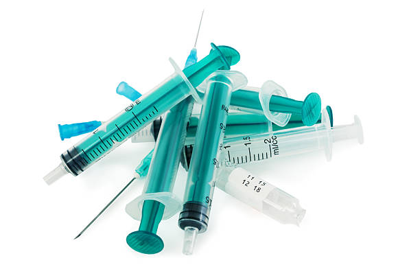 istock Used syringes and ampoules 534053232
