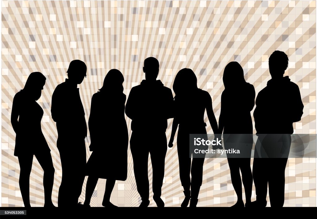 Group of people 2015 stock vector