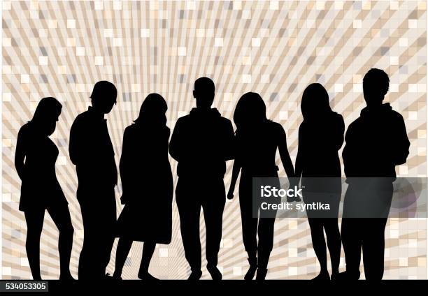 Group Of People Stock Illustration - Download Image Now - 2015, Adult, Arts Culture and Entertainment