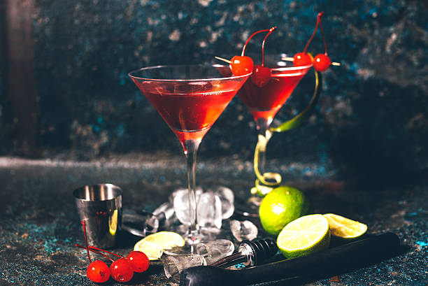 istock alcoholic cocktail with vodka and gin, cosmopolitan drink 534053696