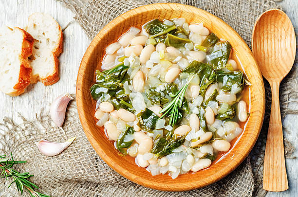 istock Rosemary white bean spinach soup 534054360