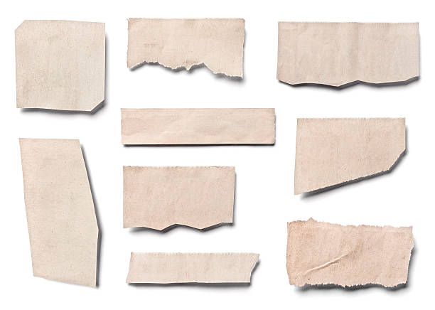 white news paper ripped message background