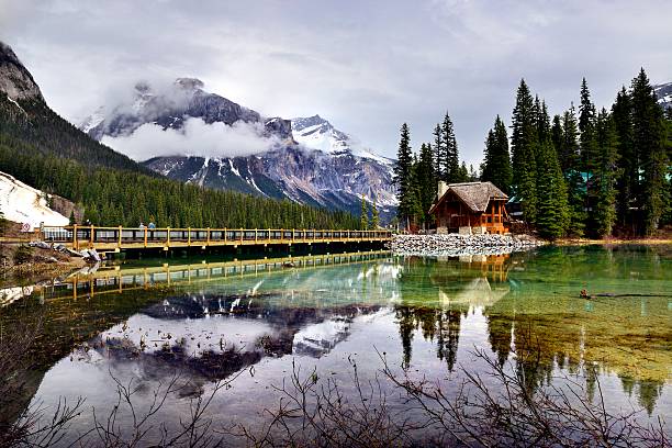 istock Canada Yoho National Park Emerald Lake with lodge 534054556