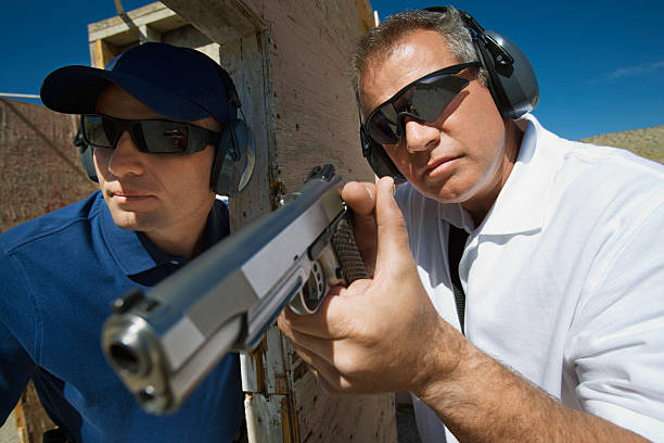 istock Friends at a firing Range 534054981