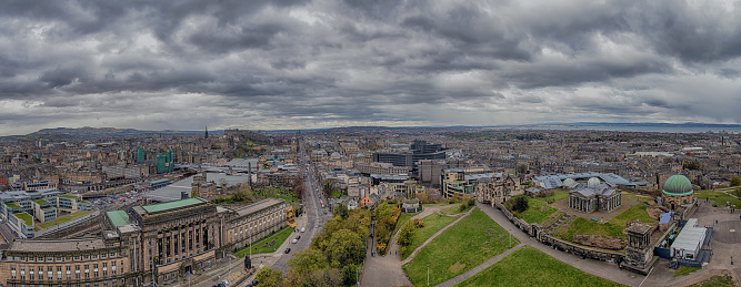 Panorama of Edinburgh from Calton Hill - Scotland