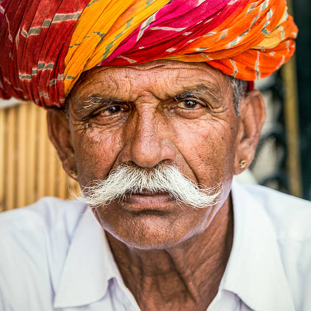istock Old Indian man portrait 534056956