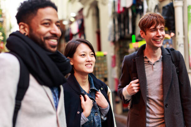 istock Multi-ethnic group of friends having fun in Paris, Quartier Latin 534057946