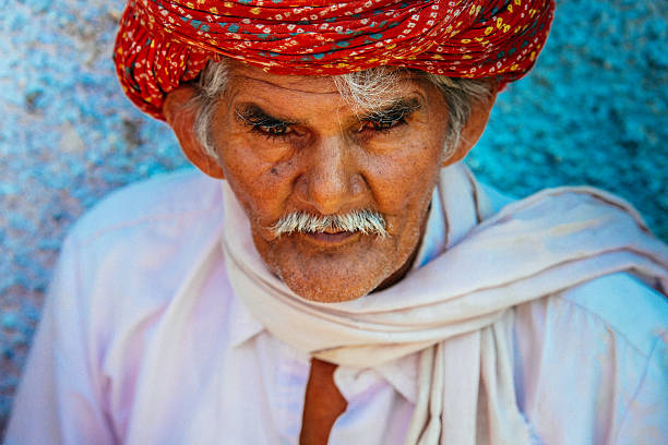 istock Old Indian man portrait 534058550