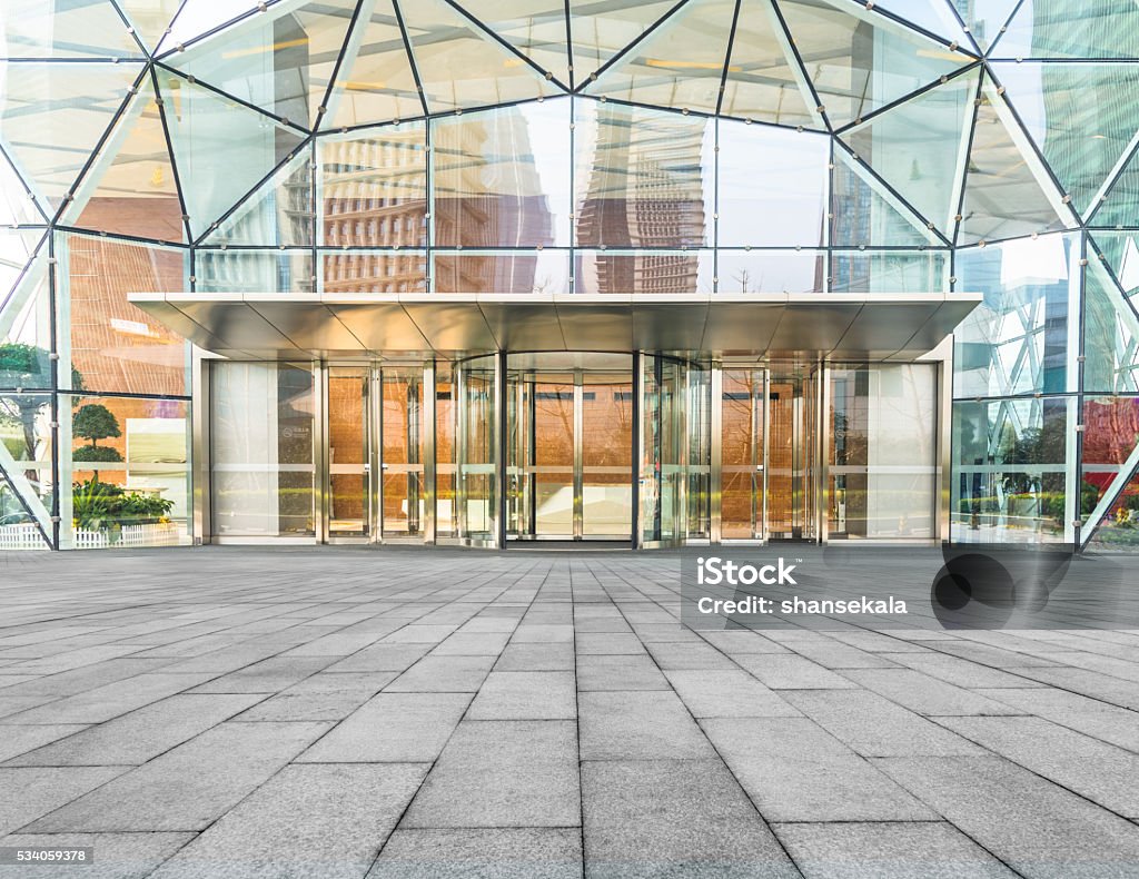 corporate building entrance Shopping Mall Stock Photo