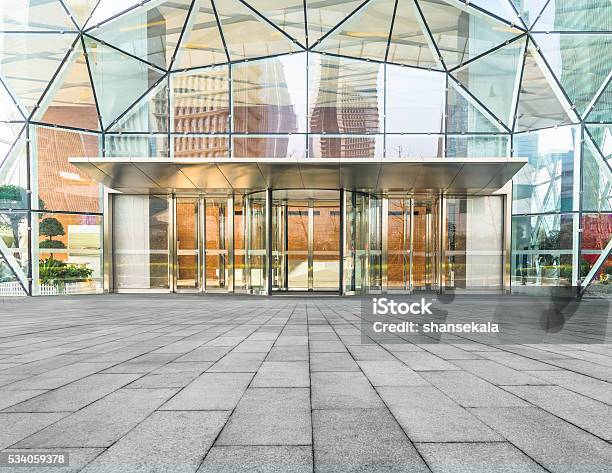 Corporate Building Entrance Stock Photo - Download Image Now - Shopping Mall, Building Entrance, Outdoors