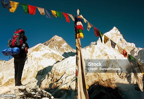 Evening View Of Everest Stock Photo - Download Image Now - Mt. Everest, 2015, Adult