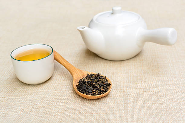 istock Cup of tea on sackcloth 534076375