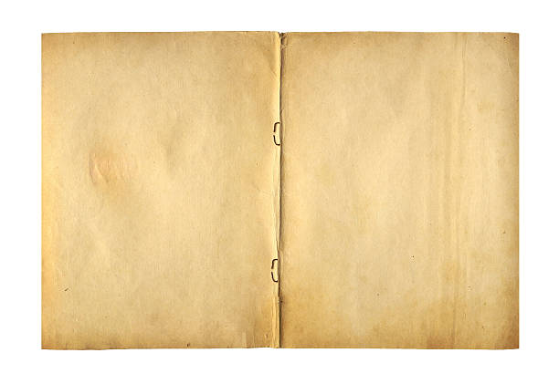 istock Open cover writing-book with  metal clip for record 534076847