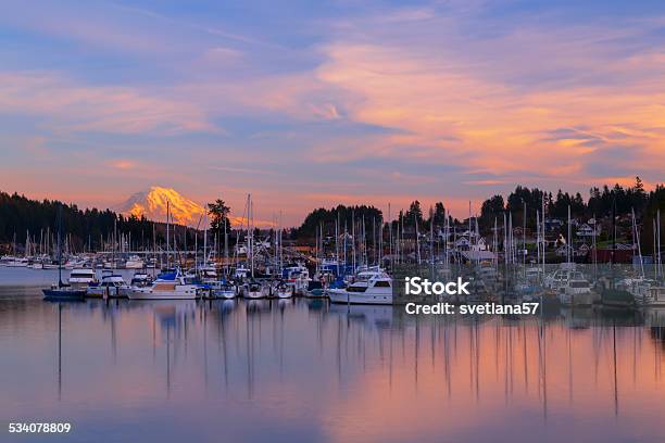 Sunset In Gig Harbor Stock Photo - Download Image Now - Gig Harbor, Washington State, 2015