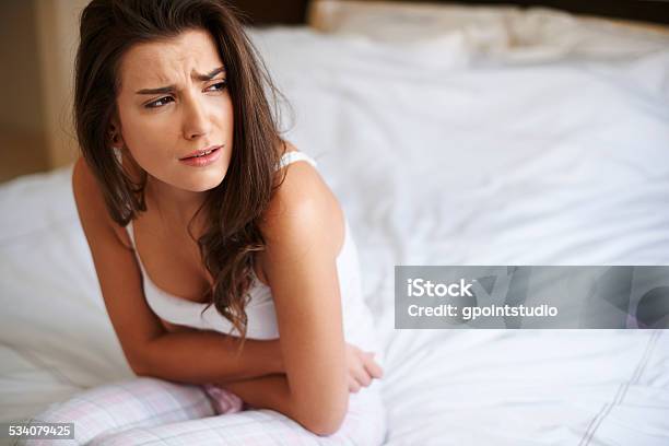 This Pain Is So Exhaustive Stock Photo - Download Image Now - PMS, Women, Menstruation