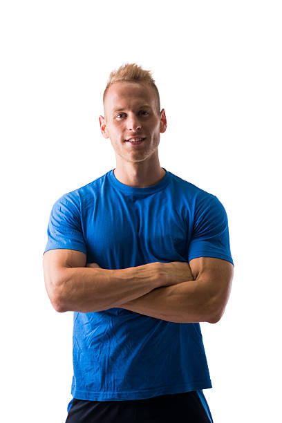 istock Fit male model posing with confidence, arms crossed on chest 534081191