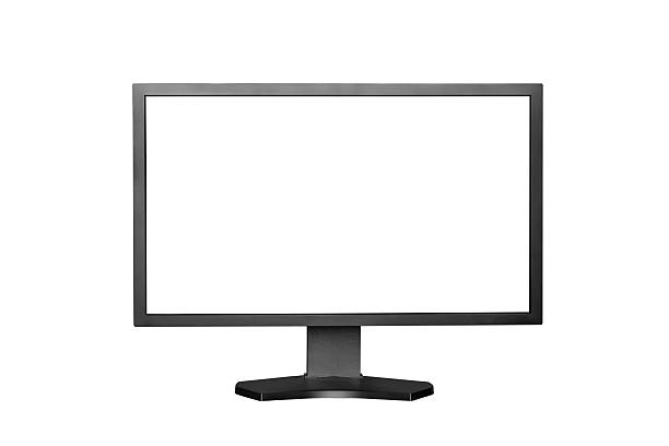 istock Computer Monitor with blank white screen. Isolated on white background. 534081651