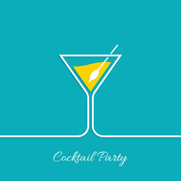 cocktail-party - party hat cocktail time drink stock-grafiken, -clipart, -cartoons und -symbole