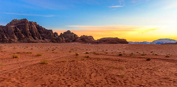 istock Sunset in Wadi Rum desert, Jordan 534082429