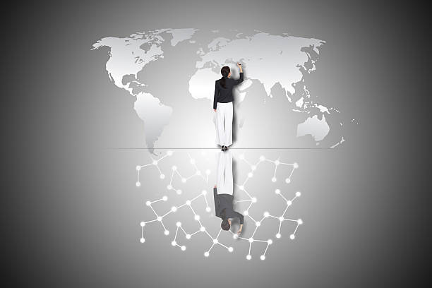 istock business woman drawing  network concept 534084279