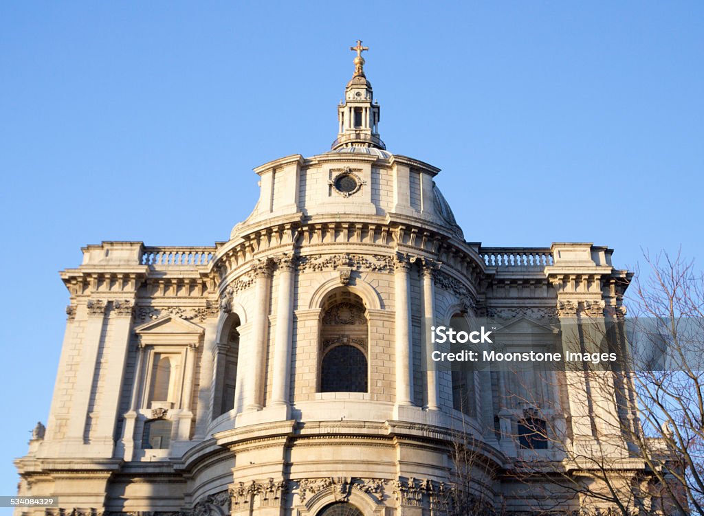 St Paul's Cathedral in City of London, England St Paul's Cathedral n early morning light in the City of London Architectural Dome Stock Photo