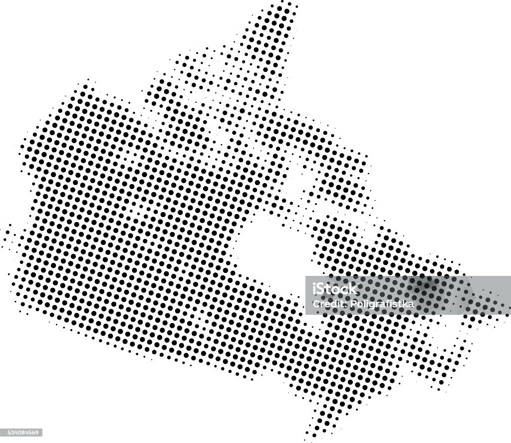 Adornado de vector map of Canada - arte vectorial de 2015 libre de derechos