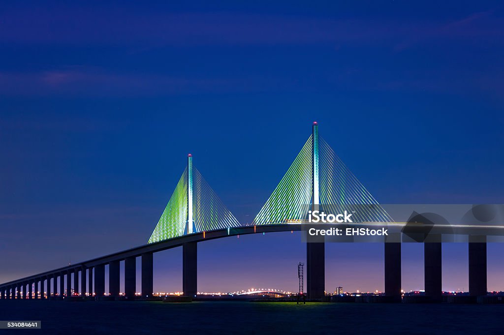 Tampa Saint Petersburg Skyway Bridge Tampa Saint Petersburg Skyway BridgeEric Hood Photography Tampa Stock Photo