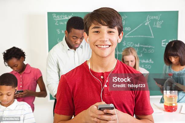Education Science Students Teacher School Classroom Technology Stock Photo - Download Image Now