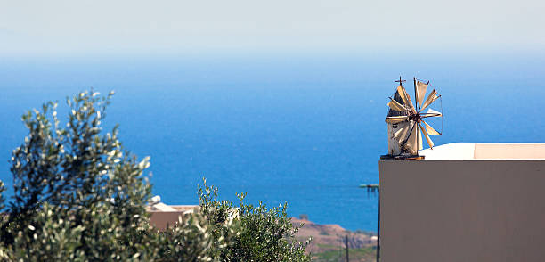 istock Windmill in miniature on the sill of a terrace 534096793