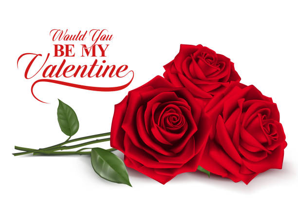 ilustraciones, imágenes clip art, dibujos animados e iconos de stock de paquete "valentines day" (día sweet red roses - rose valentines day flower single flower