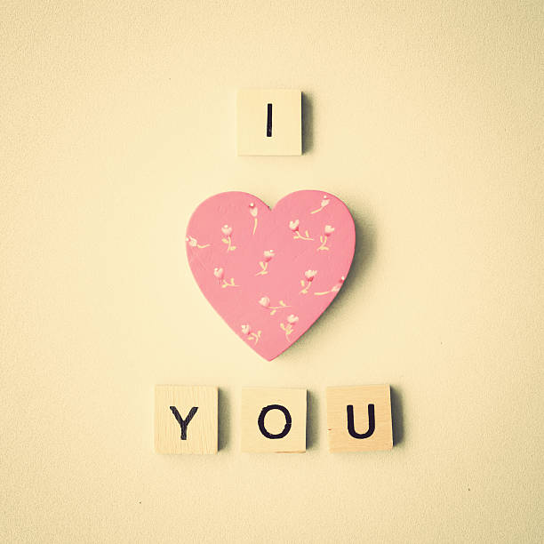 istock Hand painted heart and love message 534097771
