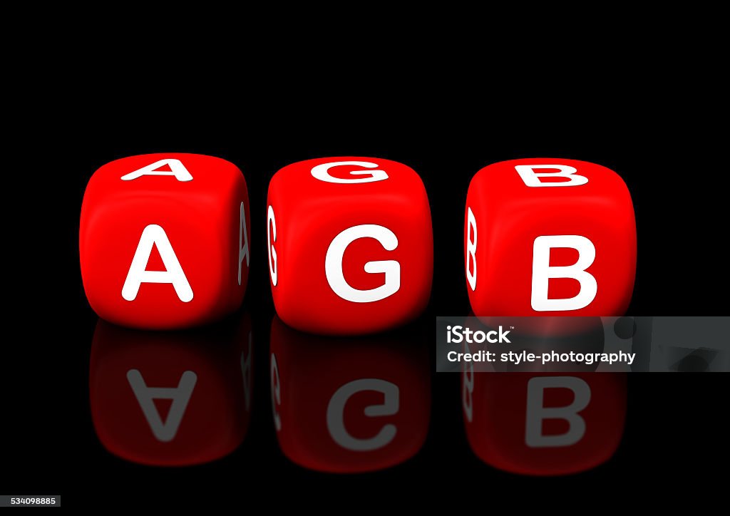 GTC Cube Red cubes with the text GTC. Black background. Impressum Stock Photo