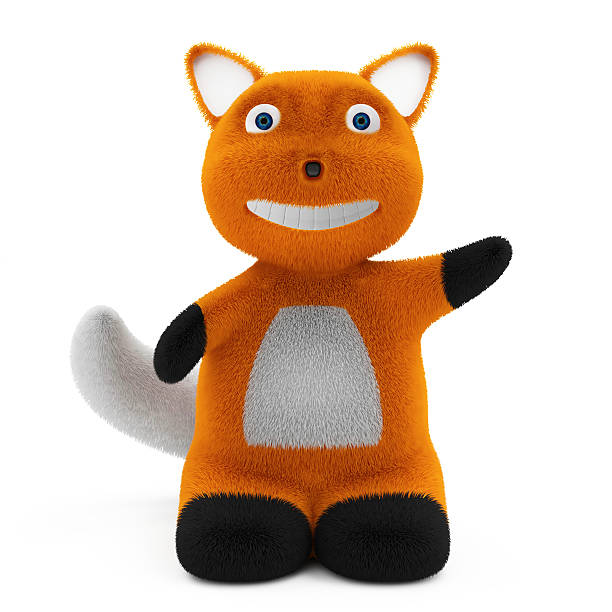 istock Little Cartoon Fox isolated on white background 534099005