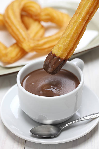 istock churros and hot chocolate, spanish breakfast 534100225