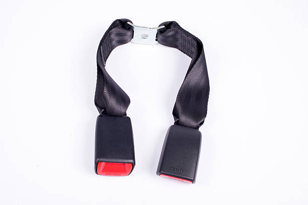istock Seat belt parts on white background. 534102045