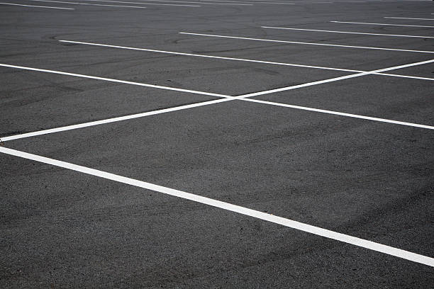 Parking lot stock photo