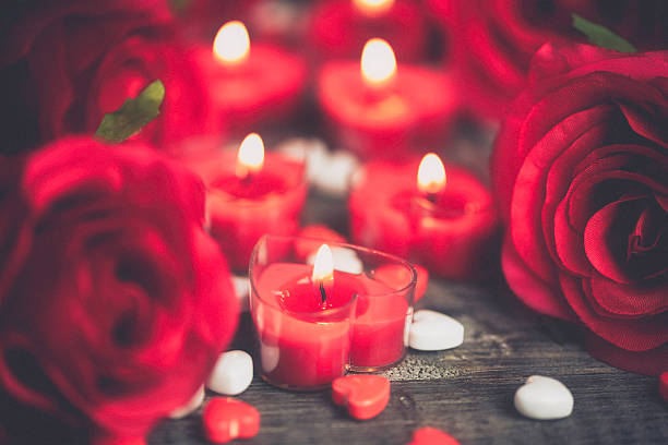 istock Candles and Roses for Valentine's Day 534104767