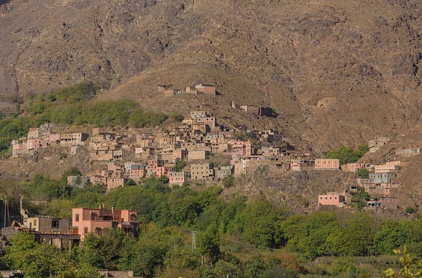 Village in the High Atlas Mountains stock photo