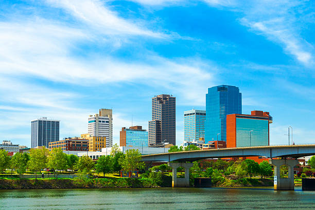 istock Little Rock downtown skyline with the Arkansas River 534106675