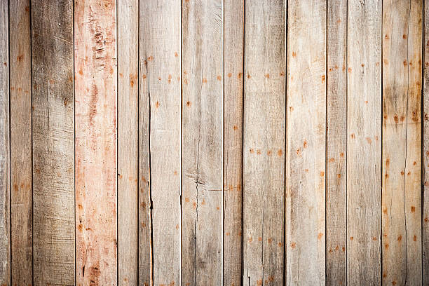 istock Brown wood plank wall texture background 534107291