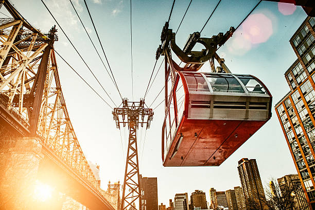 Roosevelt Island Tramway in New York City Roosevelt Island Tramway in New York City. USA. roosevelt island stock pictures, royalty-free photos & images